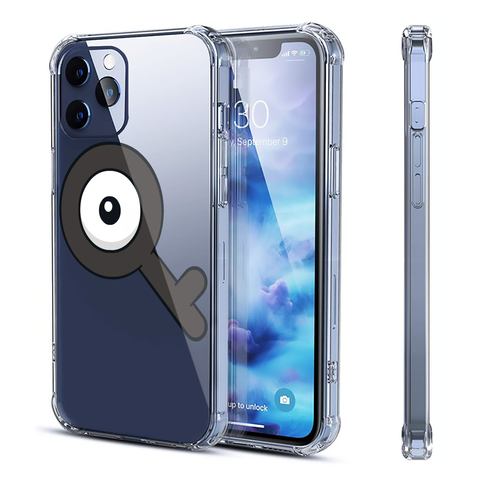 （画像用） ポケットモンスター Pokémon 【iPhone 12シリーズ対応】透明スマホケース（クリアソフトケース）